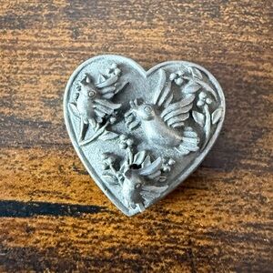 Vintage Torino bird earrings and brooch set